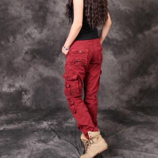 women's pants & capris fashion womens military army cool ladies long cargos camouflage straight casual cotton trousers, Black;white
women's pants & capris fashion womens military army cool ladies long cargos camouflage straight casual cotton trousers, Black;white