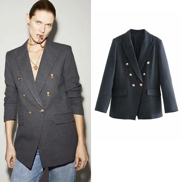 women's suits & blazers women normcore blazer suit solid colors double breasted mid length office dark grey all match simple casual com, White;black
women's suits & blazers women normcore blazer suit solid colors double breasted mid length office dark grey all match simple casual com, White;black