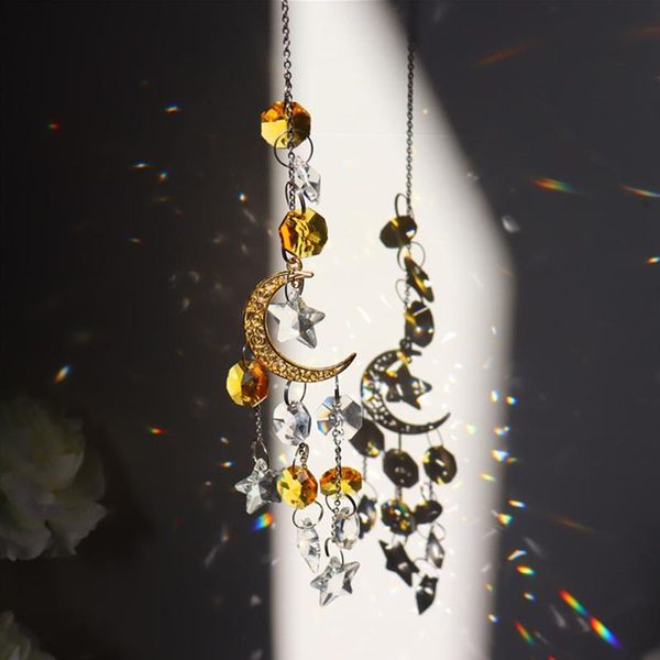 decorative objects & figurines 1pc crystal windchimes star moon pendant sun catcher light garden window wedding curtain chandelier decor 
decorative objects & figurines 1pc crystal windchimes star moon pendant sun catcher light garden window wedding curtain chandelier decor