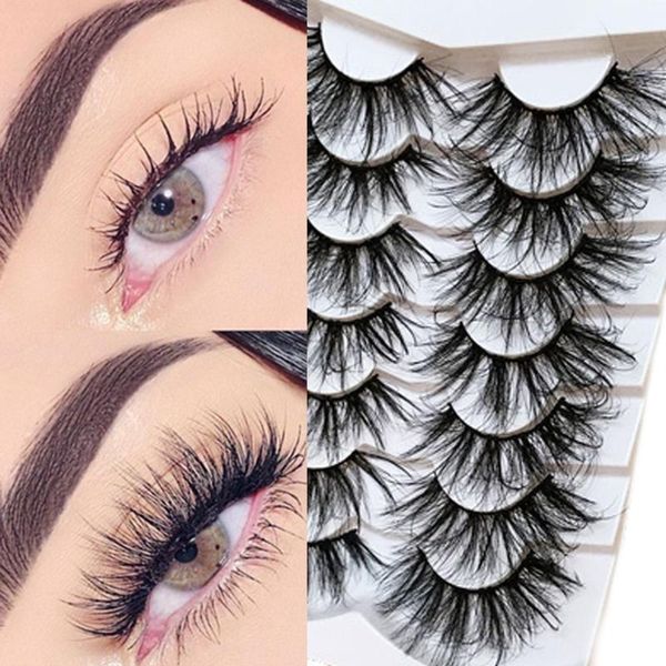 false eyelashes 7 pair 25mm 6d faxu mink hair lashes fluffy messy natural long thick eye extension tool cruelty free
false eyelashes 7 pair 25mm 6d faxu mink hair lashes fluffy messy natural long thick eye extension tool cruelty free