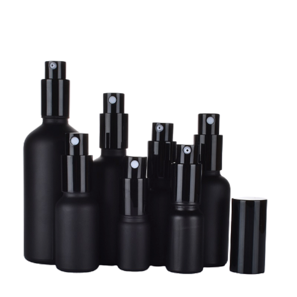 storage bottles & jars 5ml~100ml glass mist spray pump bottle matte black lucifugal cosmetic containers empty emulsion lotion with 15pcs
storage bottles & jars 5ml~100ml glass mist spray pump bottle matte black lucifugal cosmetic containers empty emulsion lotion with 15pcs