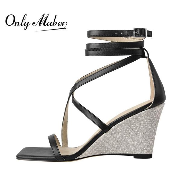 dress shoes onlymaker square toe sandals women 2021 wedges heel ankle buckle cross band matte black summer
dress shoes onlymaker square toe sandals women 2021 wedges heel ankle buckle cross band matte black summer