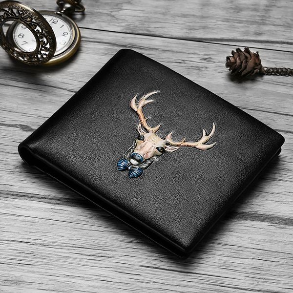 wallets jiuwa fashion brand men's handmade deer head personalized wallet leather layer cow leather high end gift for boyfriend, Red;black
wallets jiuwa fashion brand men's handmade deer head personalized wallet leather layer cow leather high end gift for boyfriend, Red;black