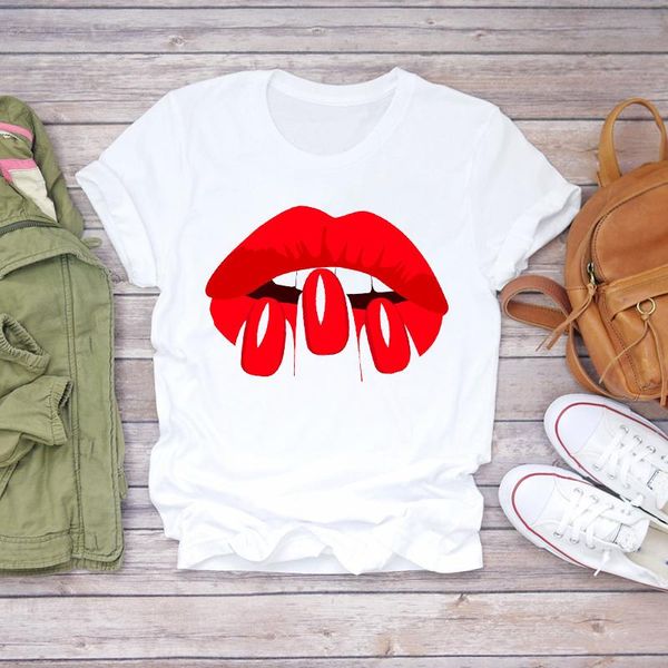 women's t-shirt women 2021 summer fingernail nail art lip print ladies lady t-shirts t shirt womens stylish sweet tee, White
women's t-shirt women 2021 summer fingernail nail art lip print ladies lady t-shirts t shirt womens stylish sweet tee, White