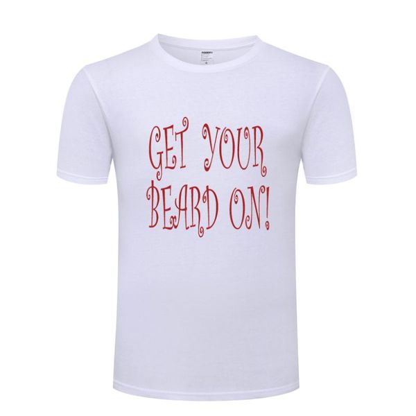 men's t-shirts 2021 short-sleeved t-shirt with get your beard on letter custom creative personality, White;black
men's t-shirts 2021 short-sleeved t-shirt with get your beard on letter custom creative personality, White;black