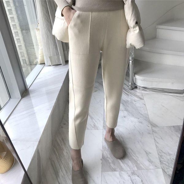 women's pants & capris women woolen high waist elastic loose autumn winter casual harem plus size trousers pantalon femme 12112, Black;white
women's pants & capris women woolen high waist elastic loose autumn winter casual harem plus size trousers pantalon femme 12112, Black;white