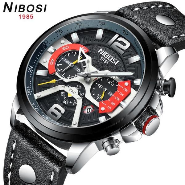 sport waterproof leather mens watch black date display chronograph quartz watches man military relogio masculino wristwatches, Slivery;brown
sport waterproof leather mens watch black date display chronograph quartz watches man military relogio masculino wristwatches, Slivery;brown