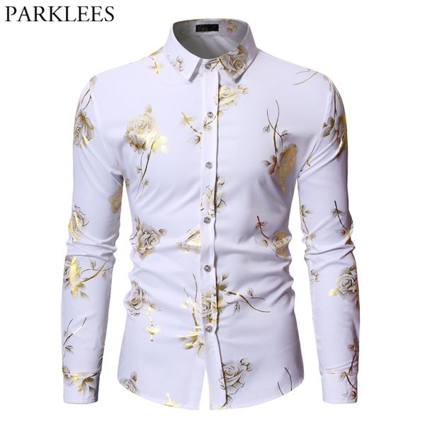 mens gold rose floral print shirts brand steampunk chemise white long sleeve wedding party bronzing camisa masculina 210721, White;black
mens gold rose floral print shirts brand steampunk chemise white long sleeve wedding party bronzing camisa masculina 210721, White;black