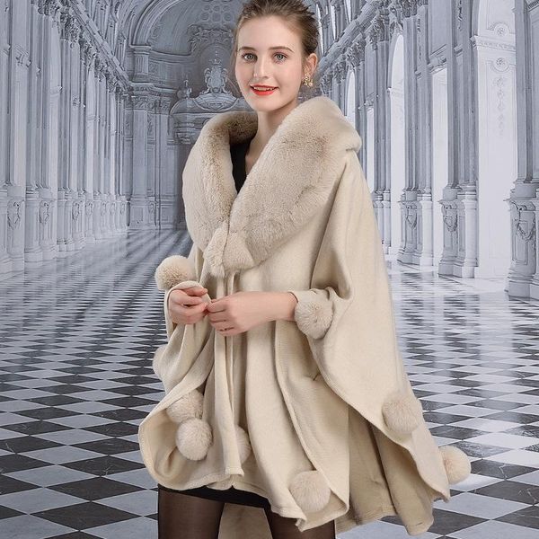 scarves winter women fashion rex fur balls cape shawl lapel long knitted cashmere luxury faux coat cloak party dress pacha, Blue;gray
scarves winter women fashion rex fur balls cape shawl lapel long knitted cashmere luxury faux coat cloak party dress pacha, Blue;gray