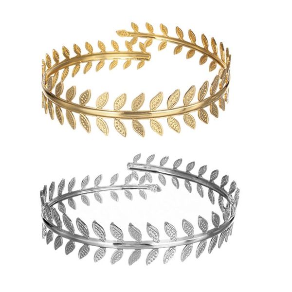 bangle vintage metal roman laurel leaf upper arm jewlery bracelet adjustable summer armband ring cuff for girls, Black
bangle vintage metal roman laurel leaf upper arm jewlery bracelet adjustable summer armband ring cuff for girls, Black