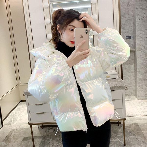 women's down & parkas 2021 winter fashion women warm glossy cotton-padded jackets female loose parka outerwear ladies solid color hoode, Black
women's down & parkas 2021 winter fashion women warm glossy cotton-padded jackets female loose parka outerwear ladies solid color hoode, Black