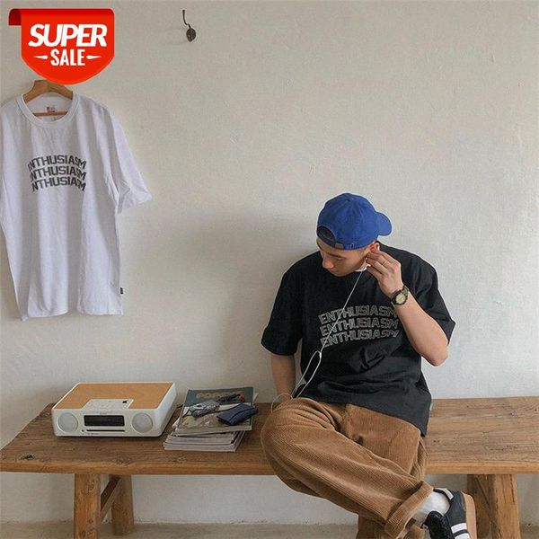 forn3 t-shirt male japanese campus letter printing cityboy short sleeve #t13v, White;black
forn3 t-shirt male japanese campus letter printing cityboy short sleeve #t13v, White;black