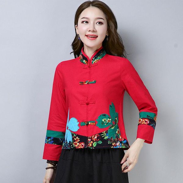 ethnic clothing cheongsam women's plus size short 2021 autumn fashion cotton prints stand collar chinese style qipao skinny shirts wom, Red
ethnic clothing cheongsam women's plus size short 2021 autumn fashion cotton prints stand collar chinese style qipao skinny shirts wom, Red
