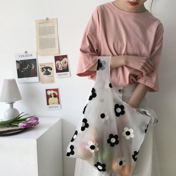 women embroidered light clear organza jelly small tote messenger shoulder bags female beach handbags shopping bag
women embroidered light clear organza jelly small tote messenger shoulder bags female beach handbags shopping bag