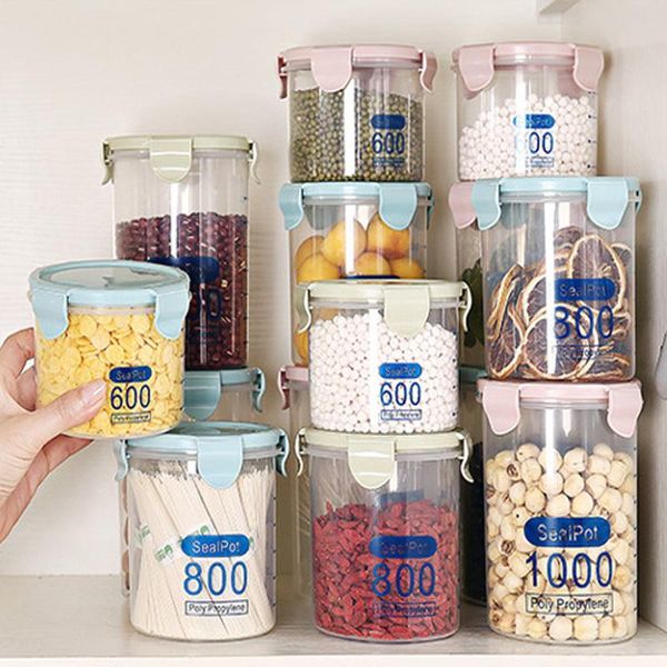 storage bottles & jars 1pc kitchen transparent plastic household grain sealed box round with cover milk powder container holder
storage bottles & jars 1pc kitchen transparent plastic household grain sealed box round with cover milk powder container holder