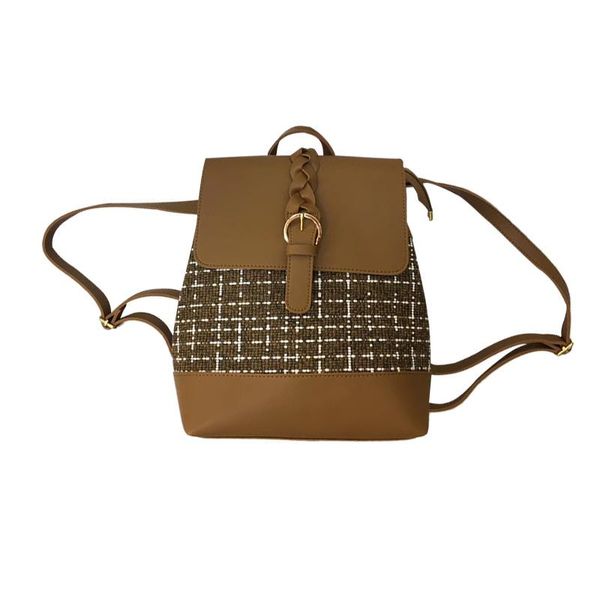 outdoor bags women backpacks pvc cotton linen shoulder fashion plaid street teenager school casual backpack woven belt design
outdoor bags women backpacks pvc cotton linen shoulder fashion plaid street teenager school casual backpack woven belt design