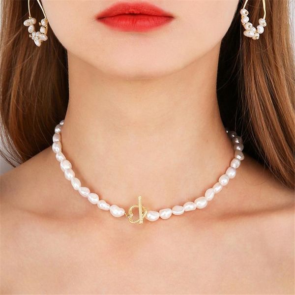 chains 2021 european and american style pearl love contracted clavicle chain female buckle tide temperament necklace, Silver
chains 2021 european and american style pearl love contracted clavicle chain female buckle tide temperament necklace, Silver
