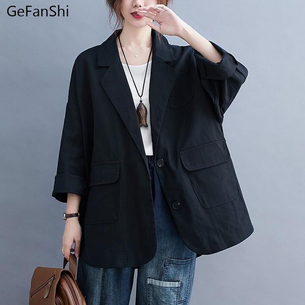 black women blazer 2021 formal blazers lady office work suit pockets jackets coat loose femme women's suits &, White;black
black women blazer 2021 formal blazers lady office work suit pockets jackets coat loose femme women's suits &, White;black