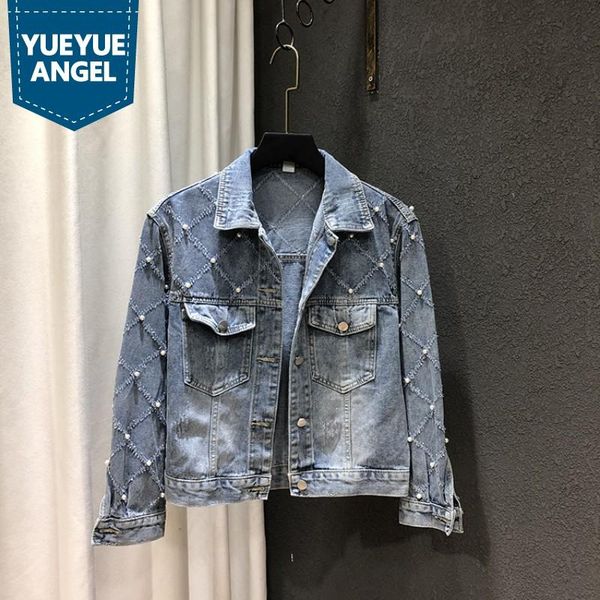 women's jackets women spring loose striped beading denim coat streetwear rivets hip hop cowgirl jacket single breasted light blue casua, Black;brown
women's jackets women spring loose striped beading denim coat streetwear rivets hip hop cowgirl jacket single breasted light blue casua, Black;brown