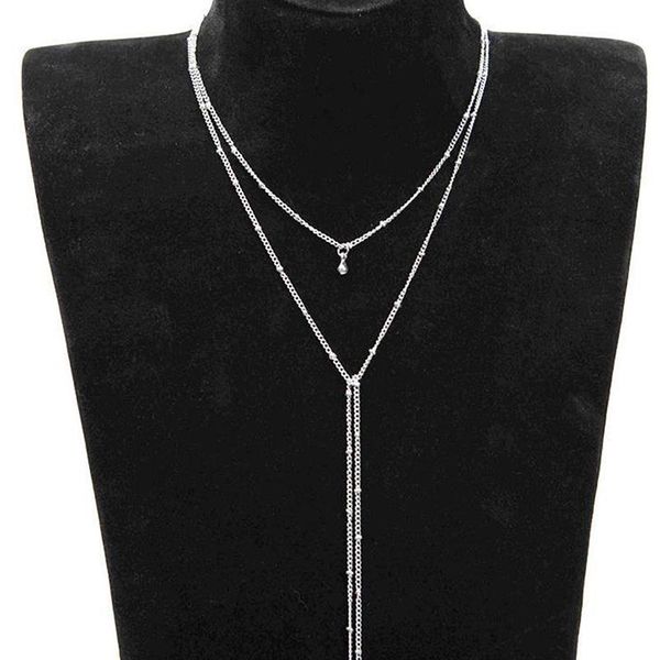 chokers 2021 simple gold silver color chain choker necklace long beads tassel chocker necklaces for women, Golden;silver
chokers 2021 simple gold silver color chain choker necklace long beads tassel chocker necklaces for women, Golden;silver