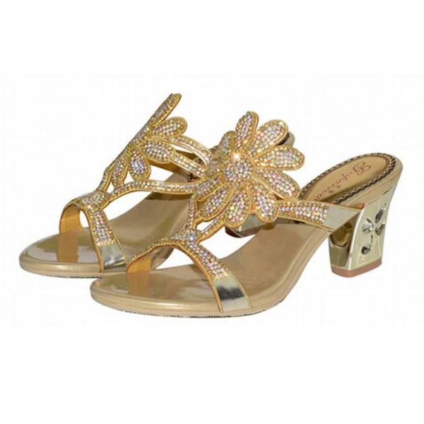 slippers luxury rhinestone women thick high-heeled summer sandals shoes woman crystal flowers party pumps size 34-44, Black
slippers luxury rhinestone women thick high-heeled summer sandals shoes woman crystal flowers party pumps size 34-44, Black