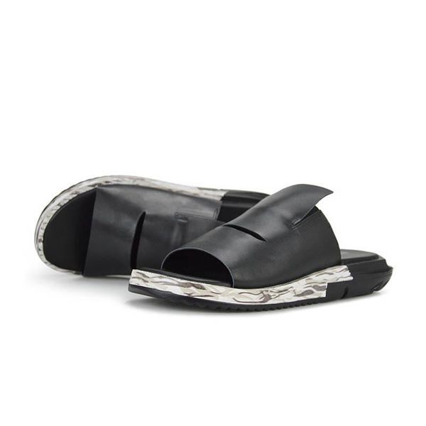sandals slip on men casual shoes male sandal fashion genuine leather flat brand korean style thick bottom large size 45, Black
sandals slip on men casual shoes male sandal fashion genuine leather flat brand korean style thick bottom large size 45, Black