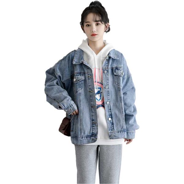 women's jackets spring autumn denim jacket women fashion loose vintage solid jeans coat long sleeve casual outerwear female clothes h12, Black;brown
women's jackets spring autumn denim jacket women fashion loose vintage solid jeans coat long sleeve casual outerwear female clothes h12, Black;brown