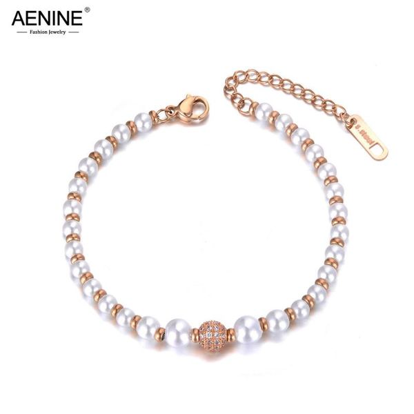 charm bracelets aenine stainless steel simulated pearl for women girls bohemia cz crystal chain & link bracelet jewelry ab19079, Golden;silver
charm bracelets aenine stainless steel simulated pearl for women girls bohemia cz crystal chain & link bracelet jewelry ab19079, Golden;silver
