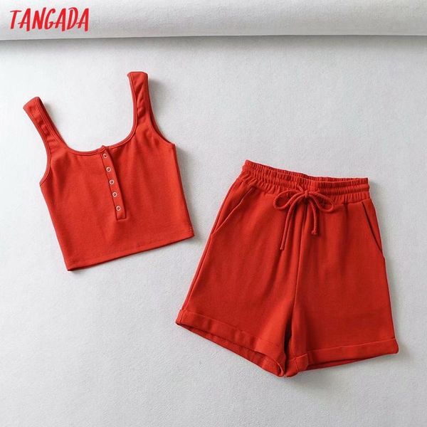 women's tracksuits tangada 2021 summer women tracksuit sets red slim crop tank and shorts suit 2 pieces fe10, Gray
women's tracksuits tangada 2021 summer women tracksuit sets red slim crop tank and shorts suit 2 pieces fe10, Gray