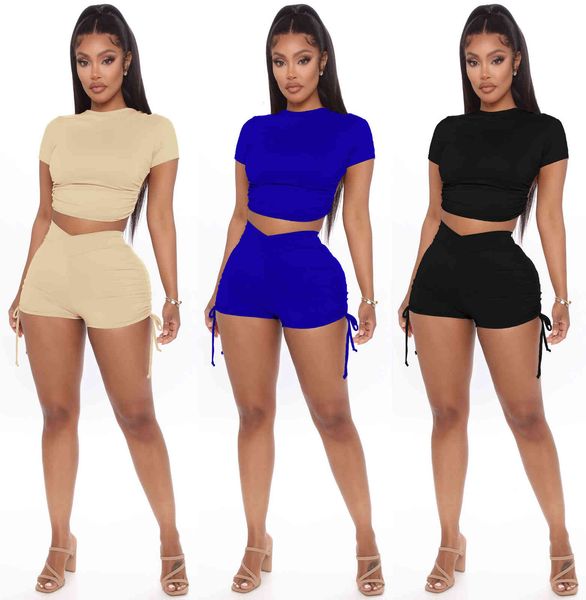 women's tracksuits 2021 summer women two pieces sets short sleeve draped shorts suit fitness sporty street club 2 pcs outfit, Gray
women's tracksuits 2021 summer women two pieces sets short sleeve draped shorts suit fitness sporty street club 2 pcs outfit, Gray