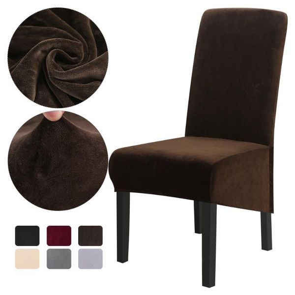 chair covers 1/2pcs velvet solid color big cover elastic seat stretch back slipcovers plush for banquet el
chair covers 1/2pcs velvet solid color big cover elastic seat stretch back slipcovers plush for banquet el