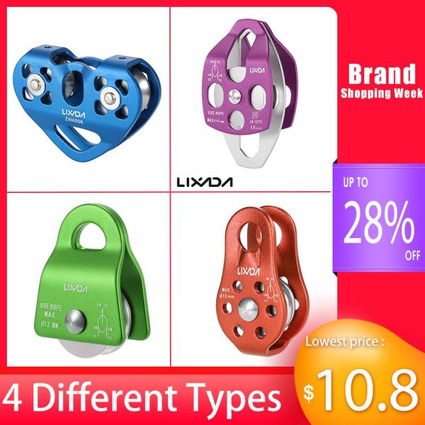 lixada 30kn ice rock climbing rescue pulley aluminum alloy fast speed outdoor equipment hammock hanging device cords, slings and webbing
lixada 30kn ice rock climbing rescue pulley aluminum alloy fast speed outdoor equipment hammock hanging device cords, slings and webbing