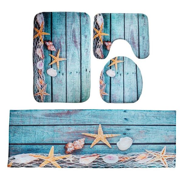 bath mats 4 pcs beach seashells starfish sand mat holidays summer bathroom carpet rug, 1 40x120cm & 3 44x75cm
bath mats 4 pcs beach seashells starfish sand mat holidays summer bathroom carpet rug, 1 40x120cm & 3 44x75cm