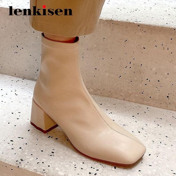 boots lenkisen 2021 winter shoes gorgeous model square toe heel slip on office lady dress ankle l05, Black
boots lenkisen 2021 winter shoes gorgeous model square toe heel slip on office lady dress ankle l05, Black