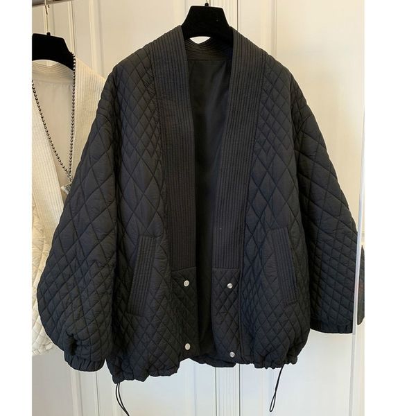 plaid simple ladies big size cotton-padded coat korean style chic down parka spring women jacket winter 16w162 210510, Black
plaid simple ladies big size cotton-padded coat korean style chic down parka spring women jacket winter 16w162 210510, Black
