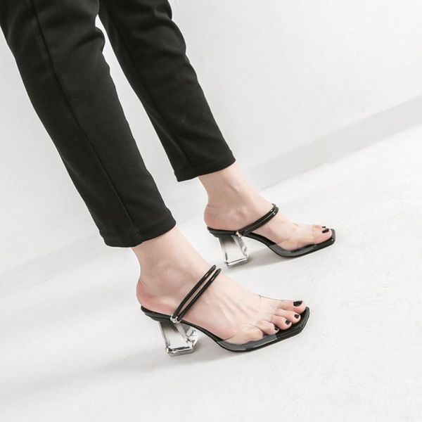 summer transparent heels women sandals high shoes lady gladiator pvc clear woman ankle brand, Black
summer transparent heels women sandals high shoes lady gladiator pvc clear woman ankle brand, Black