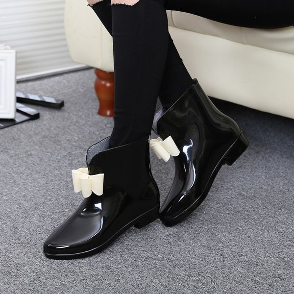 boot women flower bowtie spring ankle rain boots women's solid rubber platform dwaterproof water baby's rainshoes shoes cxlt, Black
boot women flower bowtie spring ankle rain boots women's solid rubber platform dwaterproof water baby's rainshoes shoes cxlt, Black