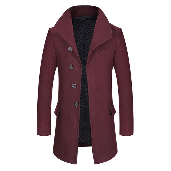 fgkks men winter men's casual solid color slim fit warm thick wool blends woolen pea coat male trench overcoat, Black
fgkks men winter men's casual solid color slim fit warm thick wool blends woolen pea coat male trench overcoat, Black