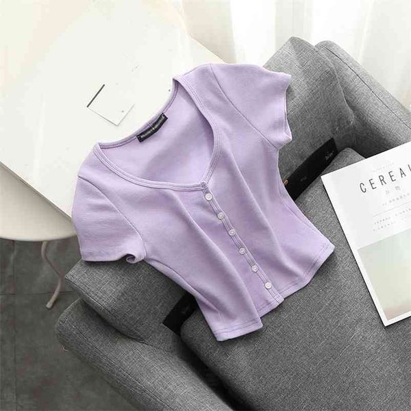 slim girls soft knitted bomb short blouses summer fashion ladies elegant button knitwear female shirts women chic 210412, White
slim girls soft knitted bomb short blouses summer fashion ladies elegant button knitwear female shirts women chic 210412, White