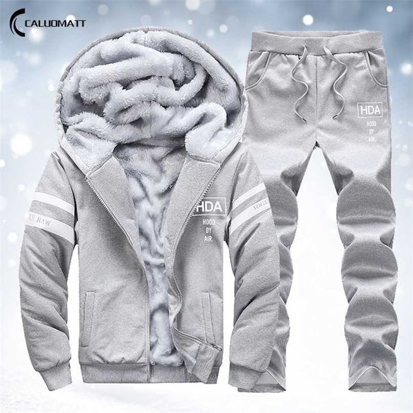 men's winter warm sporting fleece lined hoodie and sweatpant set male casual tracksuit men 2 piece sweatshirt + sweatpants 211106, Gray
men's winter warm sporting fleece lined hoodie and sweatpant set male casual tracksuit men 2 piece sweatshirt + sweatpants 211106, Gray