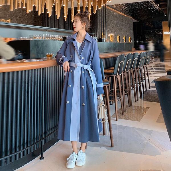 women's trench coats windbreaker women double breasted loose england ladies casual mid-length fashion spring autumn female coat, Tan;black
women's trench coats windbreaker women double breasted loose england ladies casual mid-length fashion spring autumn female coat, Tan;black