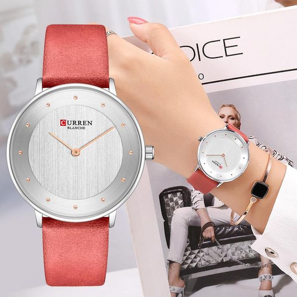 wristwatches curren creative women leather strap fashion simple ladies quartz watch analog water resistant zegarek damski, Slivery;brown
wristwatches curren creative women leather strap fashion simple ladies quartz watch analog water resistant zegarek damski, Slivery;brown