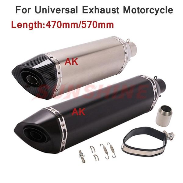 motorcross exhaust universal motorcycle muffler 470mm 570mm length modified db killer escape moto pipe for mt07 er6n z800 zx10r system
motorcross exhaust universal motorcycle muffler 470mm 570mm length modified db killer escape moto pipe for mt07 er6n z800 zx10r system