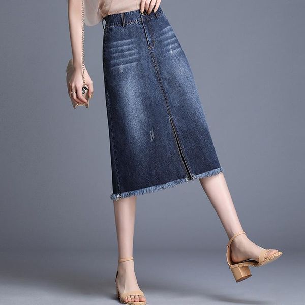 skirts 1227 women denim skirt girl 2021 casual wild high waist long section thin edge split female, Black
skirts 1227 women denim skirt girl 2021 casual wild high waist long section thin edge split female, Black