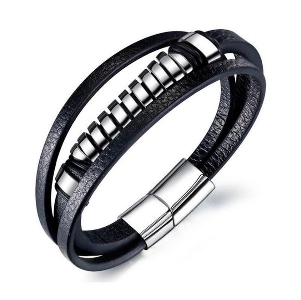 charm bracelets men's fashion punk titanium steel ring braided leather magnetic buckle bracelet three-layer casual sports gift, Golden;silver
charm bracelets men's fashion punk titanium steel ring braided leather magnetic buckle bracelet three-layer casual sports gift, Golden;silver