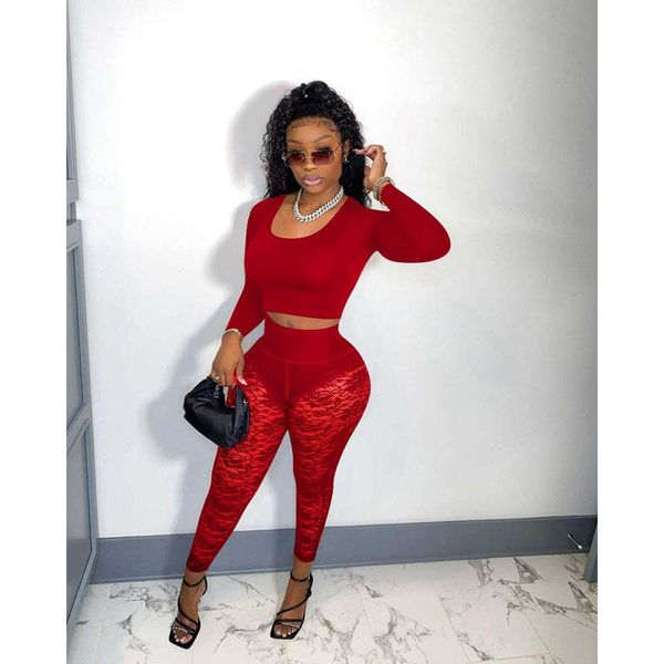 women's two piece pants fall clothes set women solid t-shirt crop lace sets lounge club outfit streetwear wholesale items, White
women's two piece pants fall clothes set women solid t-shirt crop lace sets lounge club outfit streetwear wholesale items, White