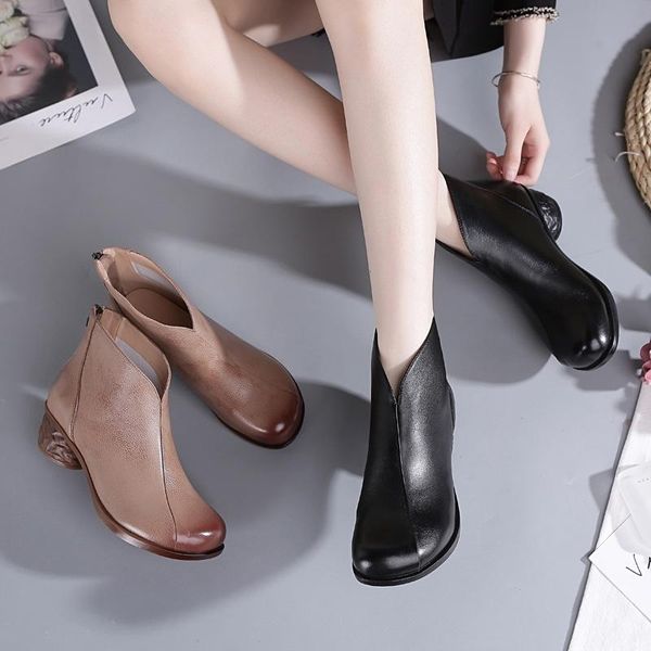 boots women shoes ankle boot warm winter autumn spring classic fashion genuine leather soft comfortable plus size mujer, Black
boots women shoes ankle boot warm winter autumn spring classic fashion genuine leather soft comfortable plus size mujer, Black