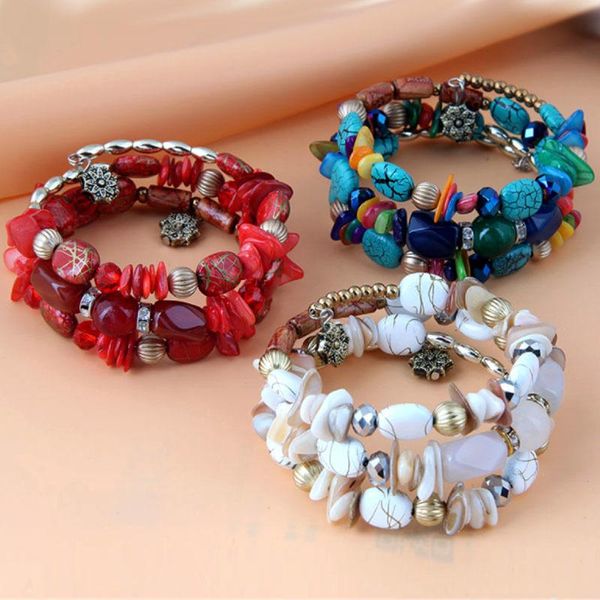 beaded, strands vintage winding layered bracelet for women fashion stone red beaded charms bracelets bangles jewelry bohemian pulseras mujer, Black
beaded, strands vintage winding layered bracelet for women fashion stone red beaded charms bracelets bangles jewelry bohemian pulseras mujer, Black