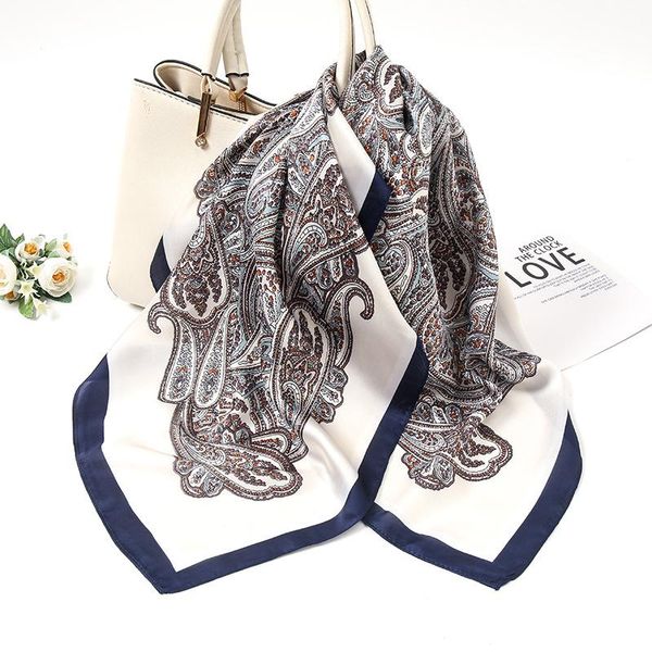 scarves 2021 women silk scarf square headband foulard lady shawls wraps print office small neck kerchief bandana, Blue;gray
scarves 2021 women silk scarf square headband foulard lady shawls wraps print office small neck kerchief bandana, Blue;gray