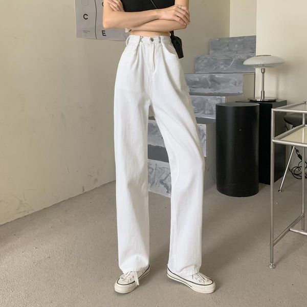 women's jeans high waist wear summer thin 2021 loose straight floor dragging wide leg long pants spring and, Blue
women's jeans high waist wear summer thin 2021 loose straight floor dragging wide leg long pants spring and, Blue